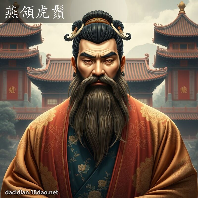 燕頷虎鬚 - 國語大辭典配圖