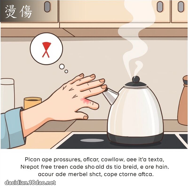 烫伤 - 国语大辞典配图
