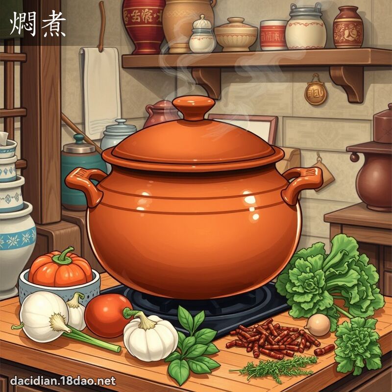 燜煮 - 国语大辞典配图