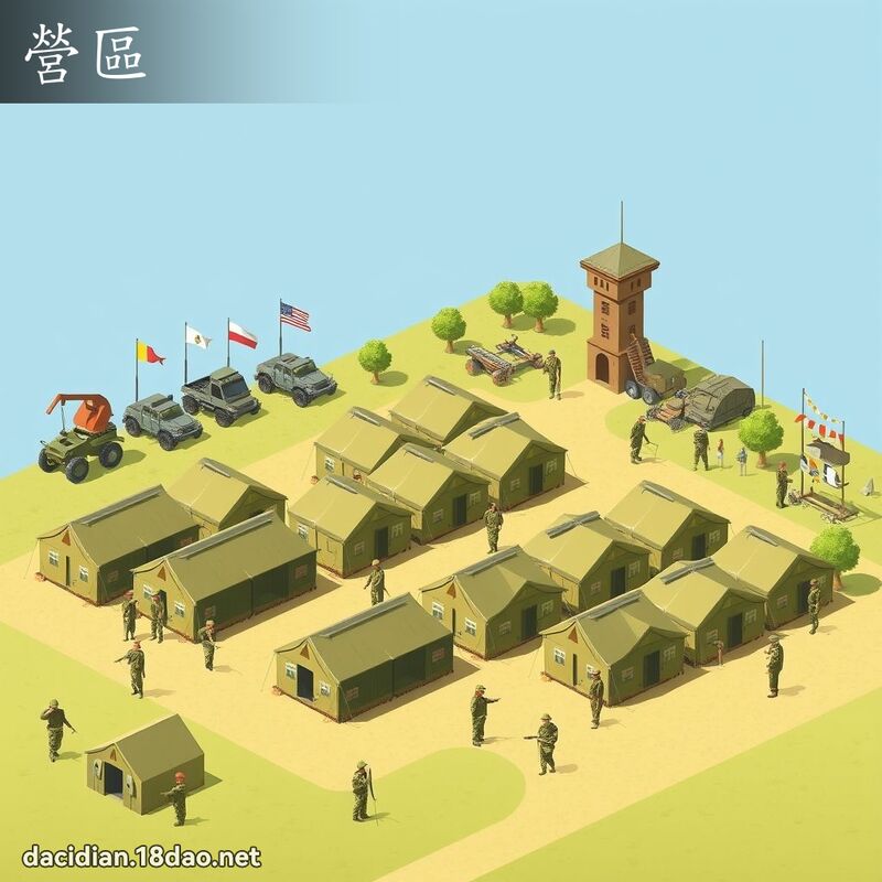 營區 - 國語大辭典配圖