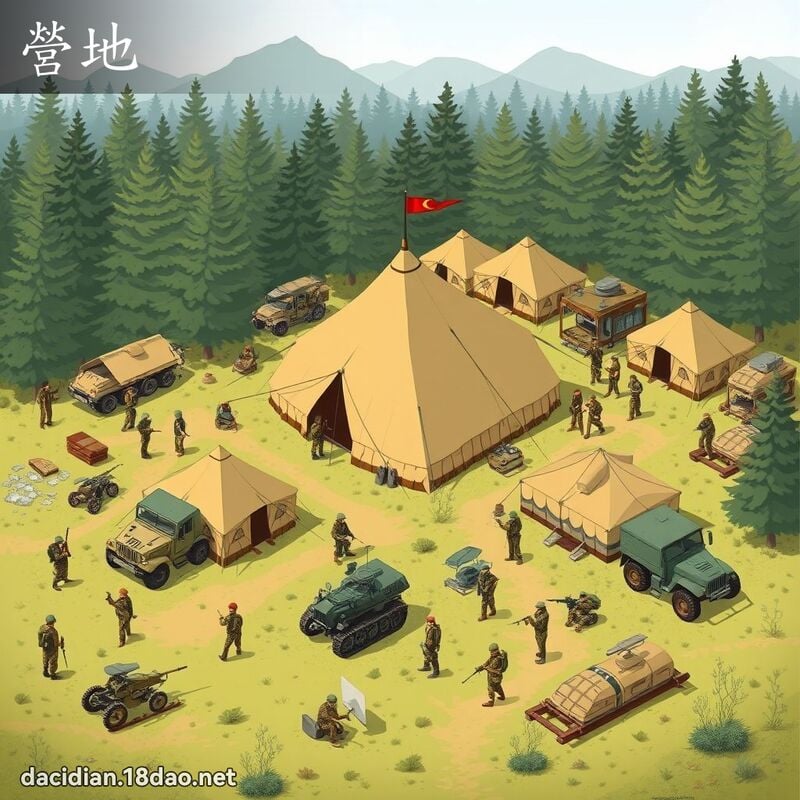 营地 - 国语大辞典配图