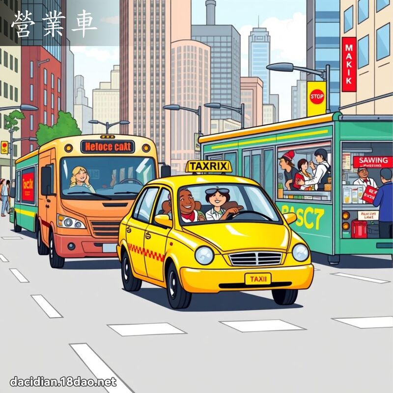 營業車 - 國語大辭典配圖