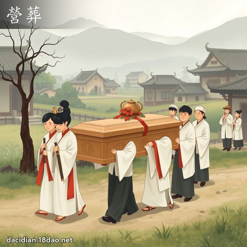 營葬 - 國語大辭典配圖