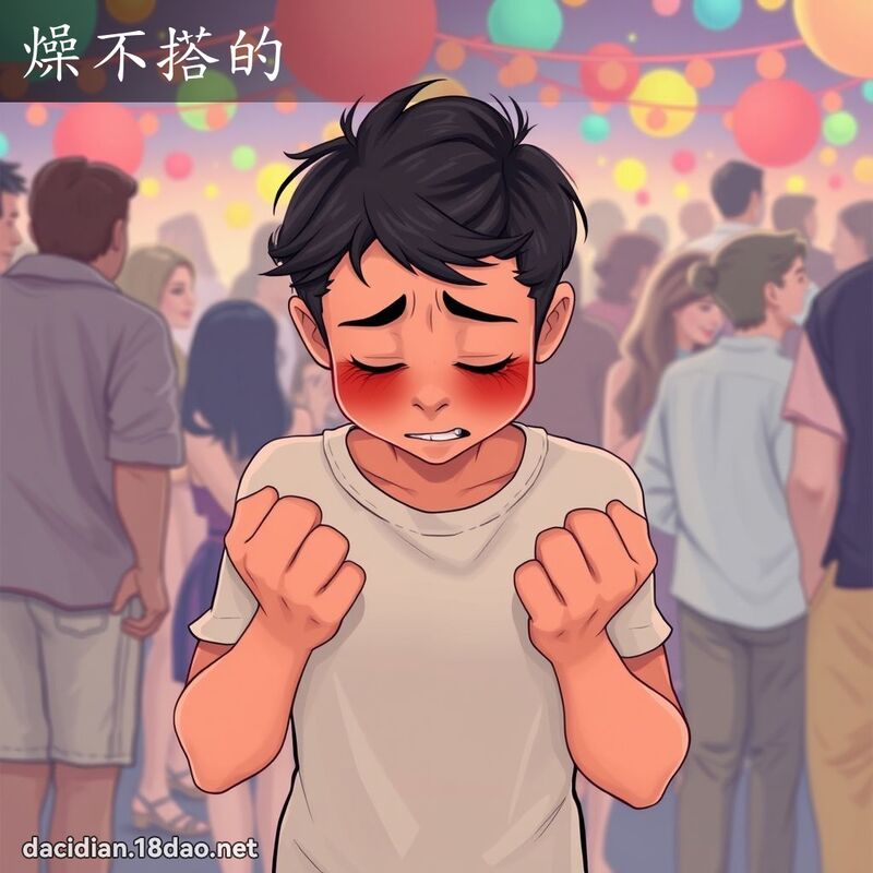 燥不搭的 - 国语大辞典配图