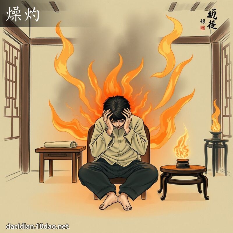燥灼 - 国语大辞典配图