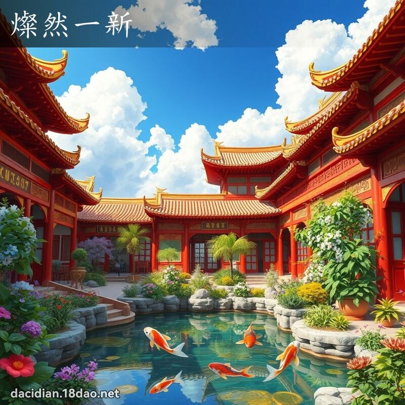 燦然一新 - 國語大辭典配圖