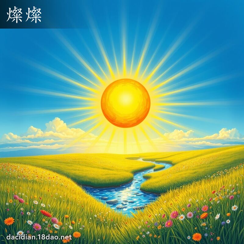 灿灿 - 国语大辞典配图