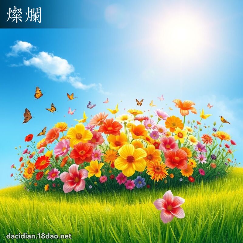 燦爛 - 國語大辭典配圖
