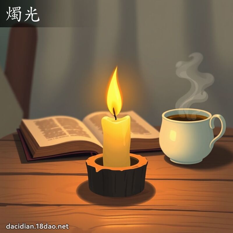 燭光 - 國語大辭典配圖