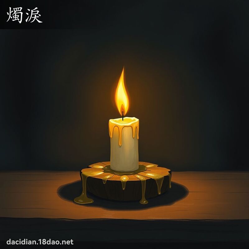燭淚 - 國語大辭典配圖