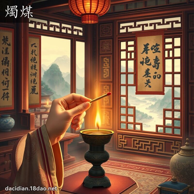 燭煤 - 國語大辭典配圖
