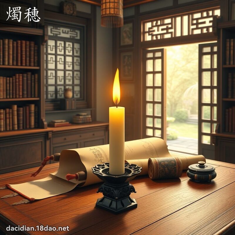 烛穗 - 国语大辞典配图