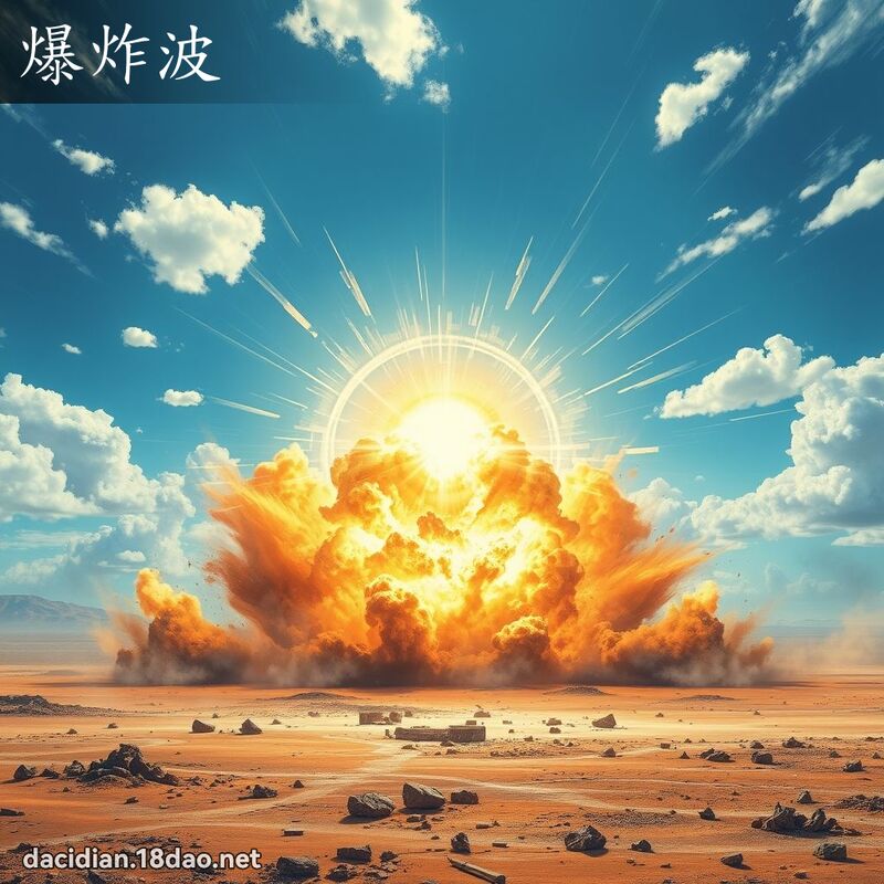 爆炸波 - 国语大辞典配图