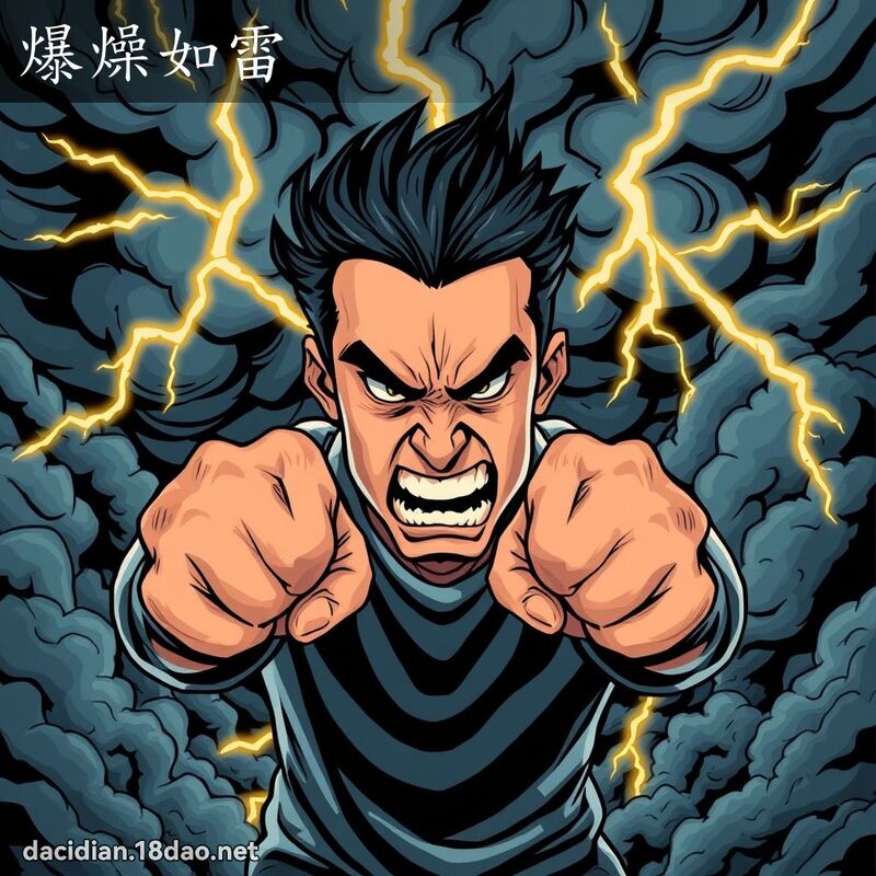 爆燥如雷 - 國語大辭典配圖