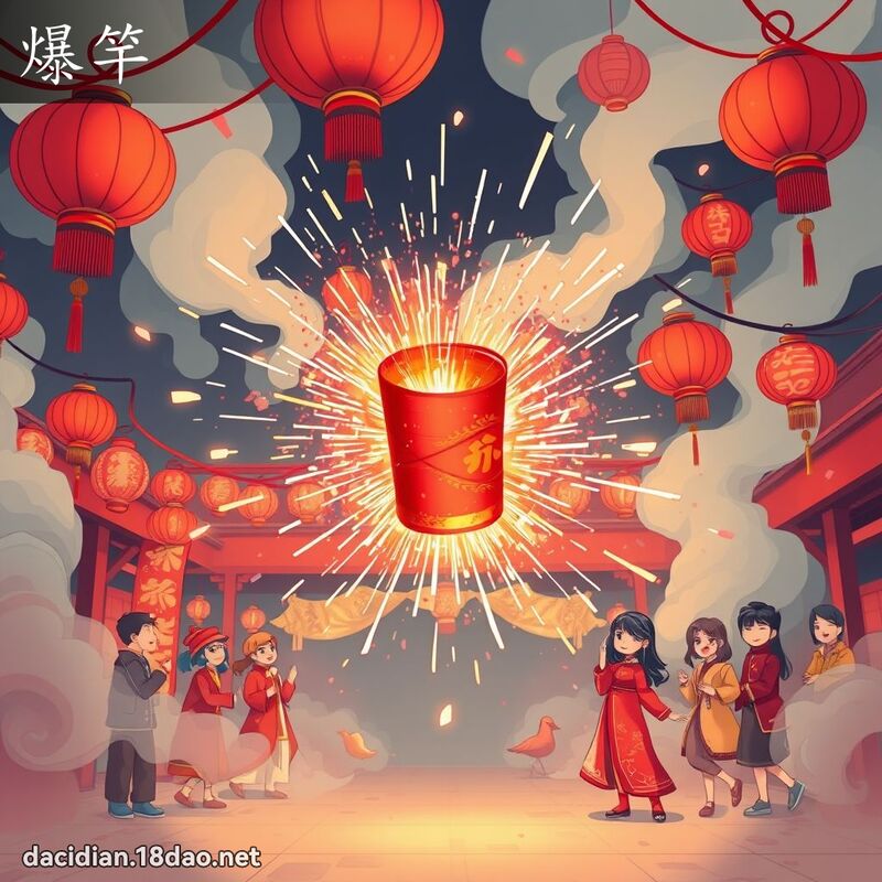 爆竿 - 國語大辭典配圖