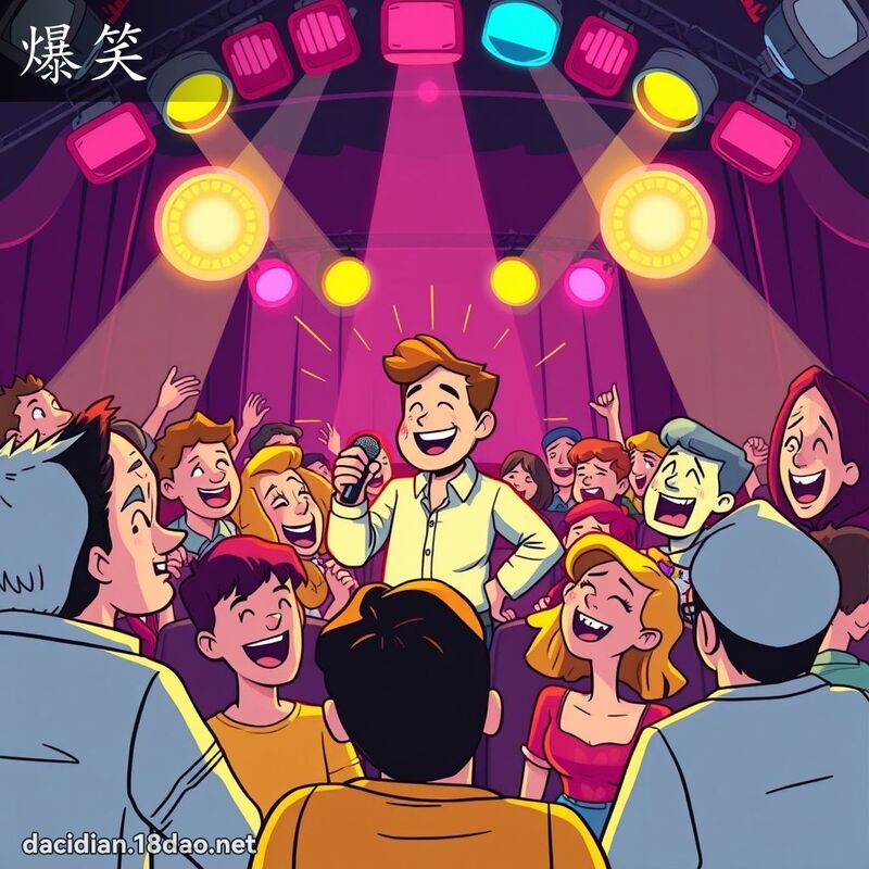 爆笑 - 國語大辭典配圖