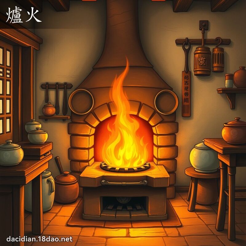 炉火 - 国语大辞典配图