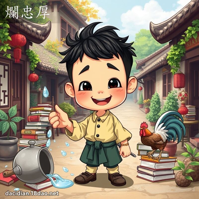 烂忠厚 - 国语大辞典配图
