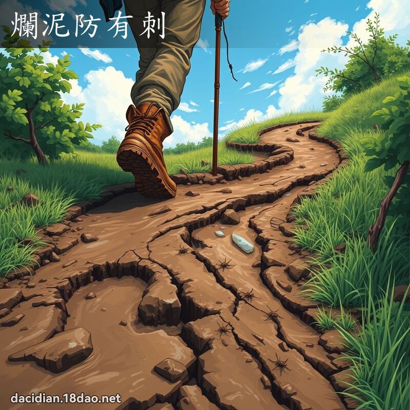 烂泥防有刺 - 国语大辞典配图