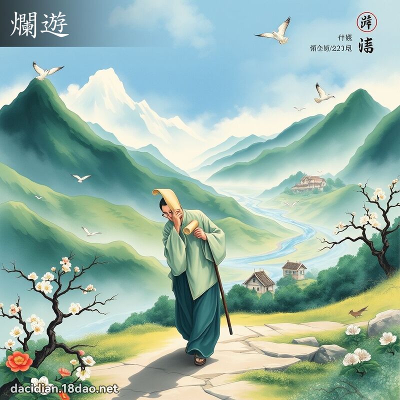 烂游 - 国语大辞典配图