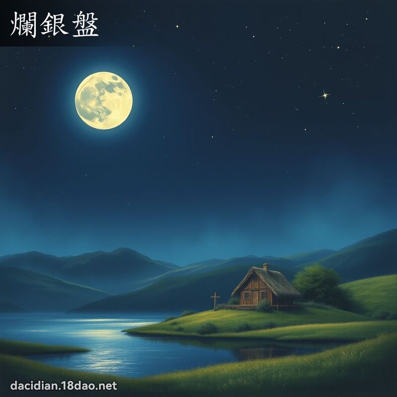烂银盘 - 国语大辞典配图