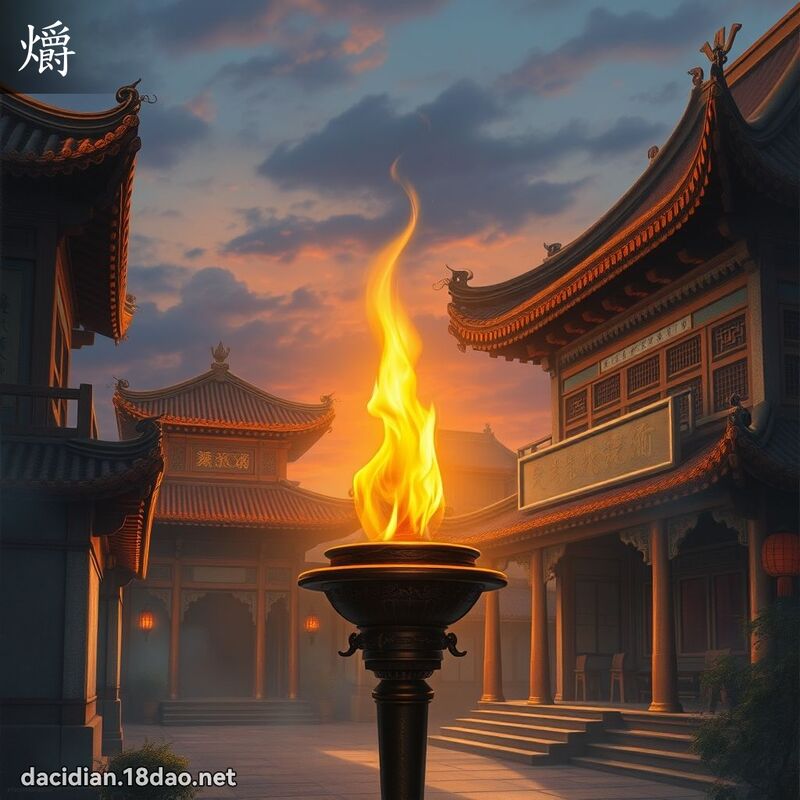 爝 - 國語大辭典配圖