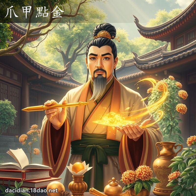 爪甲點金 - 國語大辭典配圖