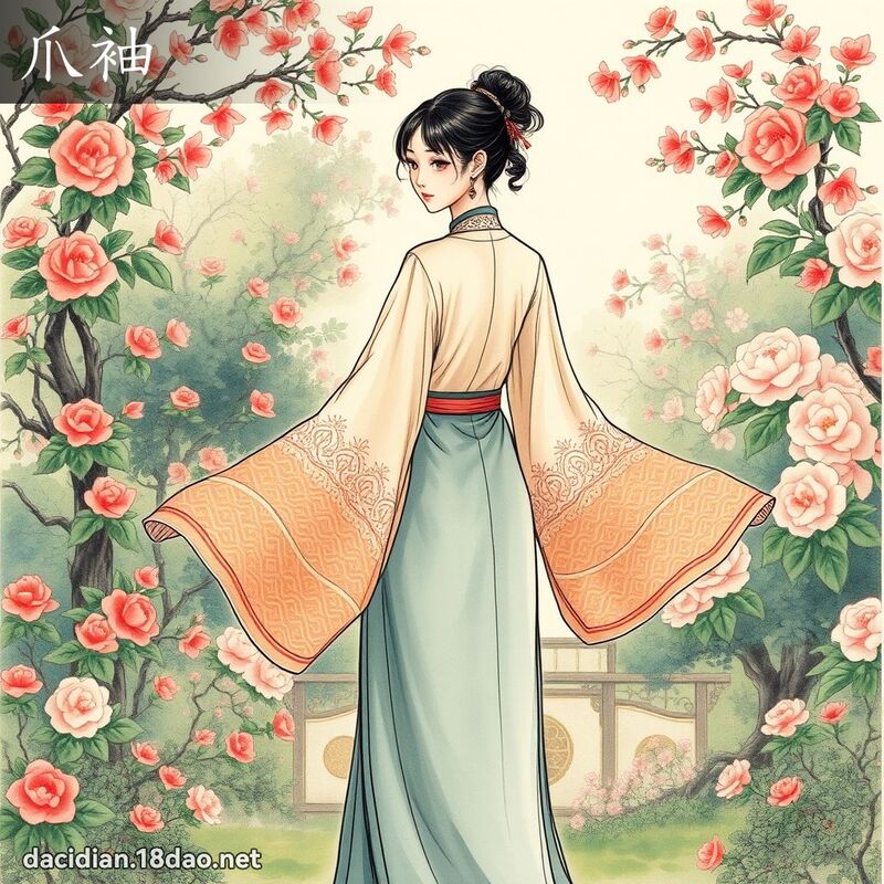 爪袖 - 國語大辭典配圖