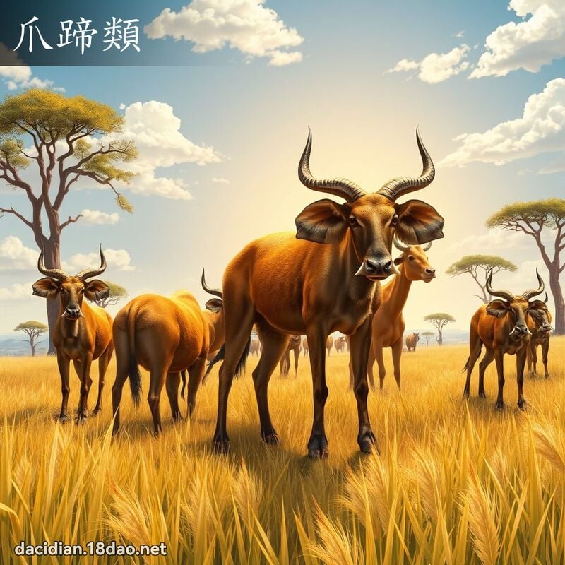 爪蹄类 - 国语大辞典配图