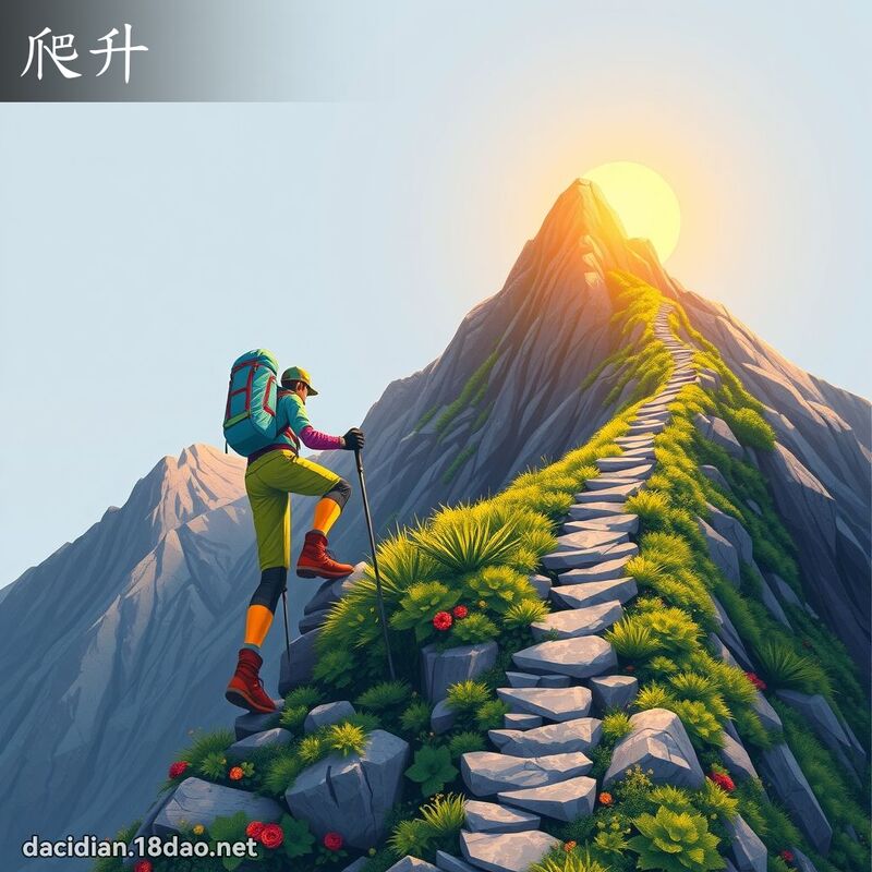 爬升 - 国语大辞典配图