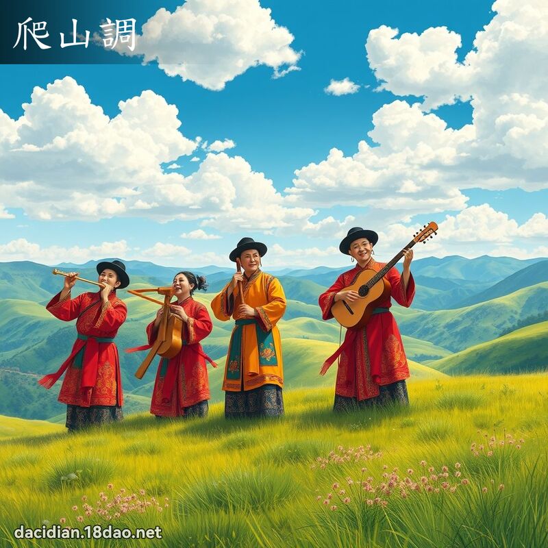 爬山调 - 国语大辞典配图
