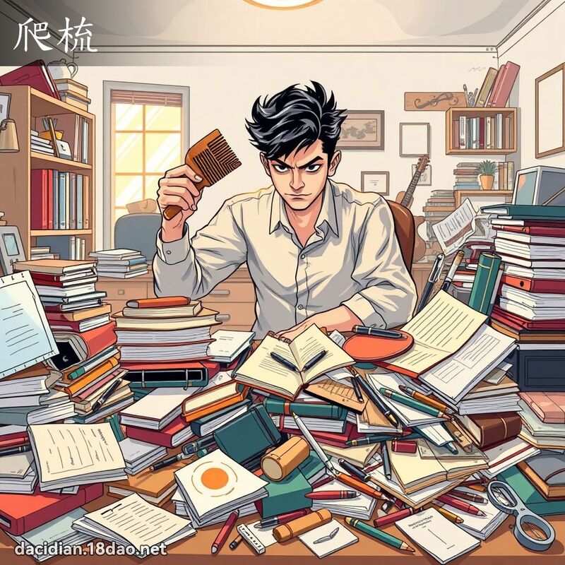 爬梳 - 国语大辞典配图