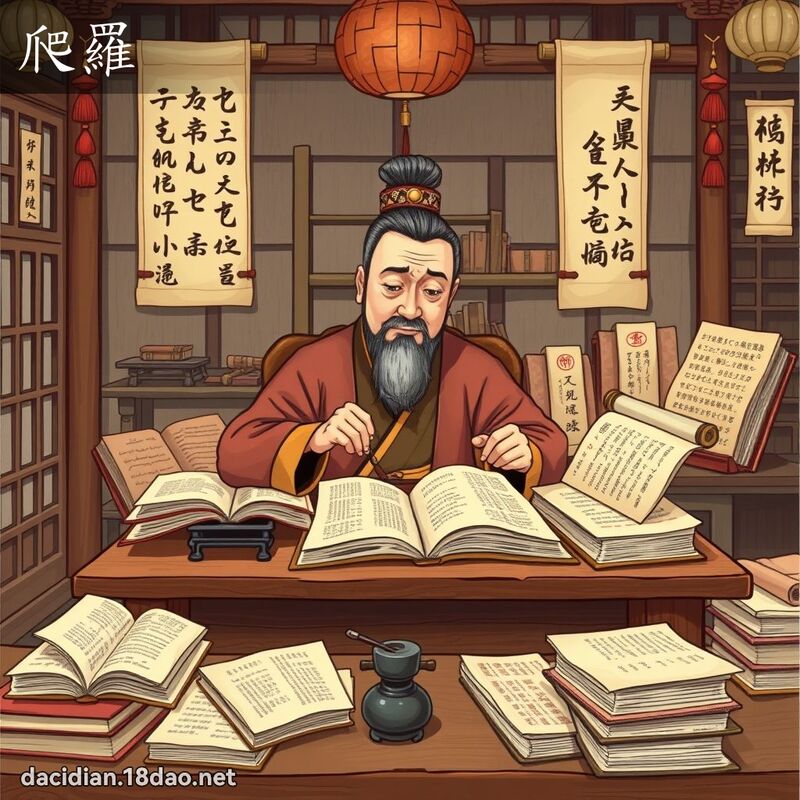 爬羅 - 國語大辭典配圖