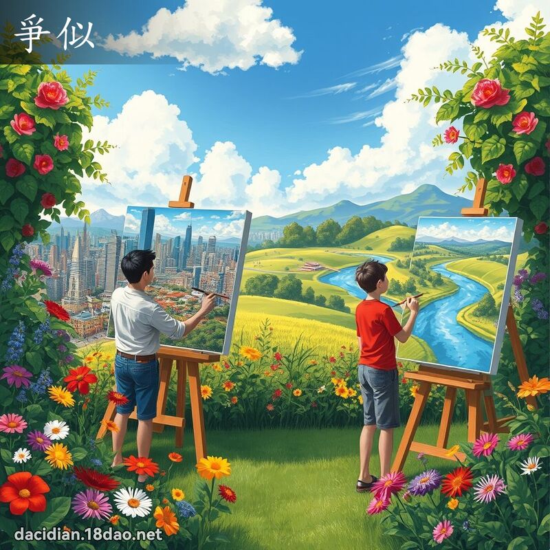 爭似 - 國語大辭典配圖