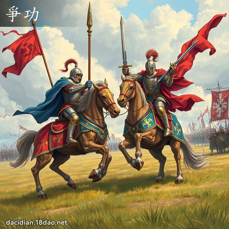 爭功 - 國語大辭典配圖