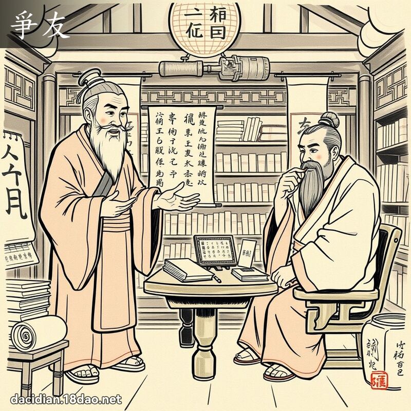 爭友 - 國語大辭典配圖