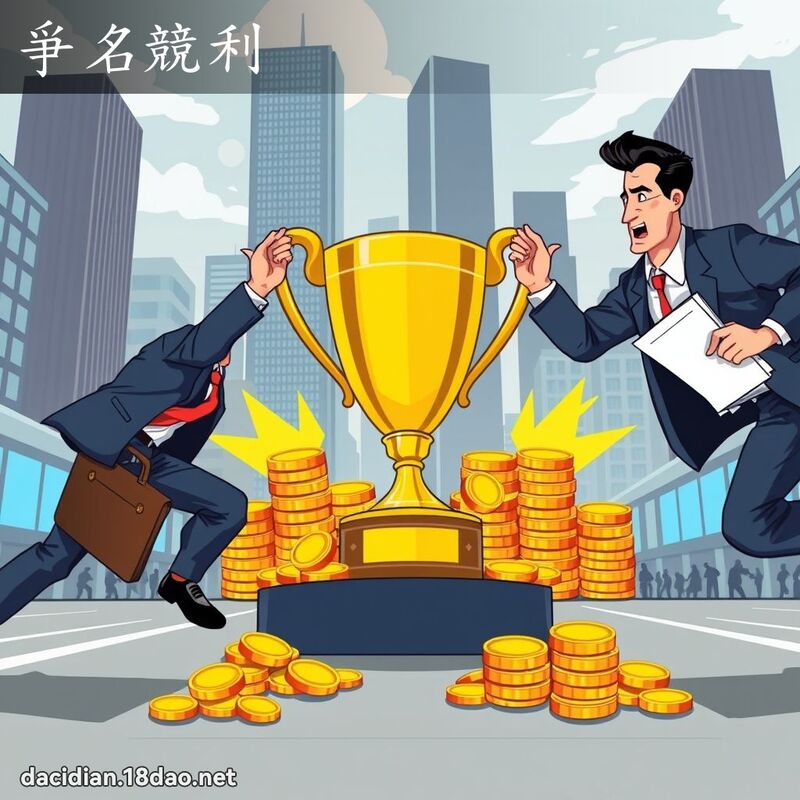 爭名競利 - 國語大辭典配圖