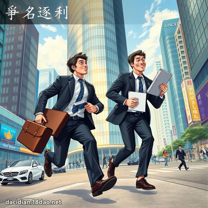 爭名逐利 - 國語大辭典配圖