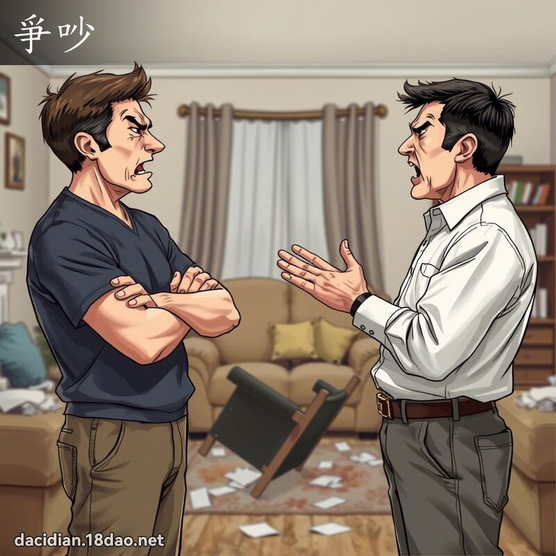 爭吵 - 国语大辞典配图