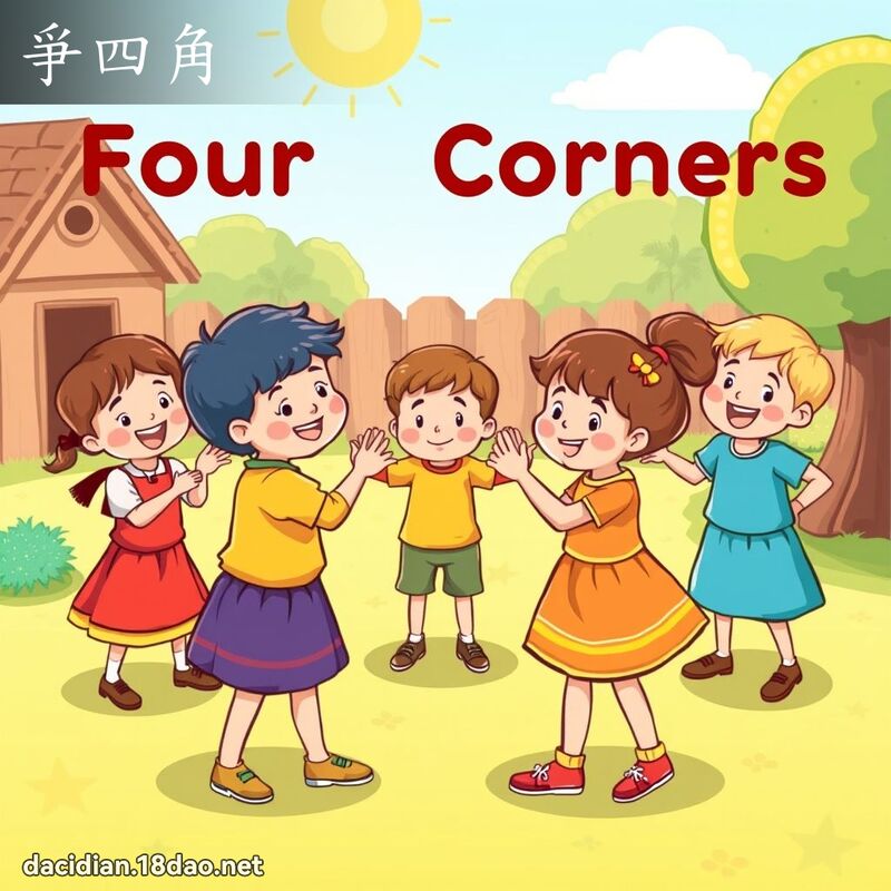 爭四角 - 國語大辭典配圖