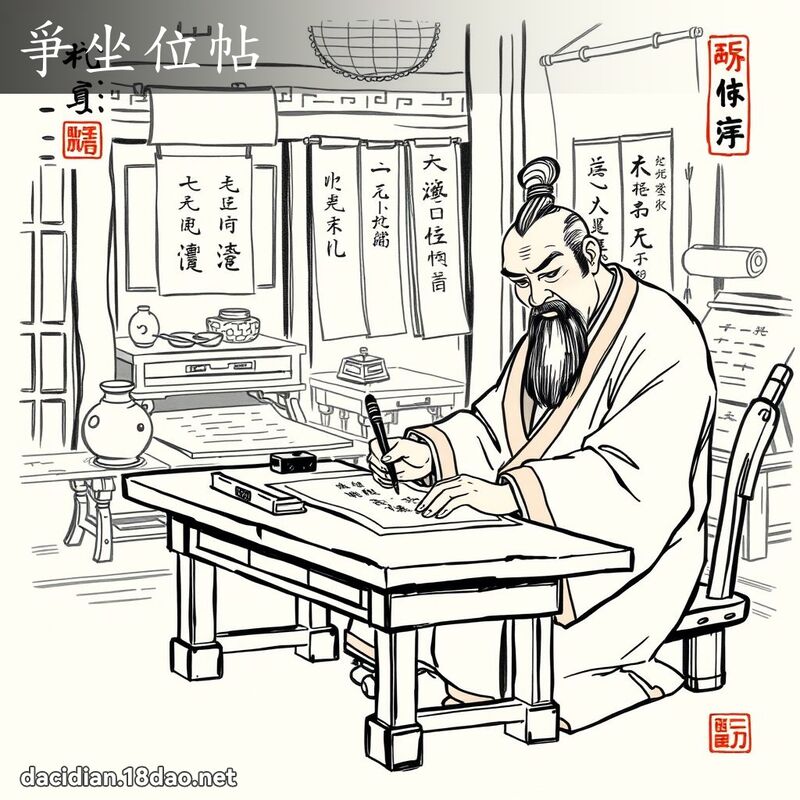 爭坐位帖 - 国语大辞典配图