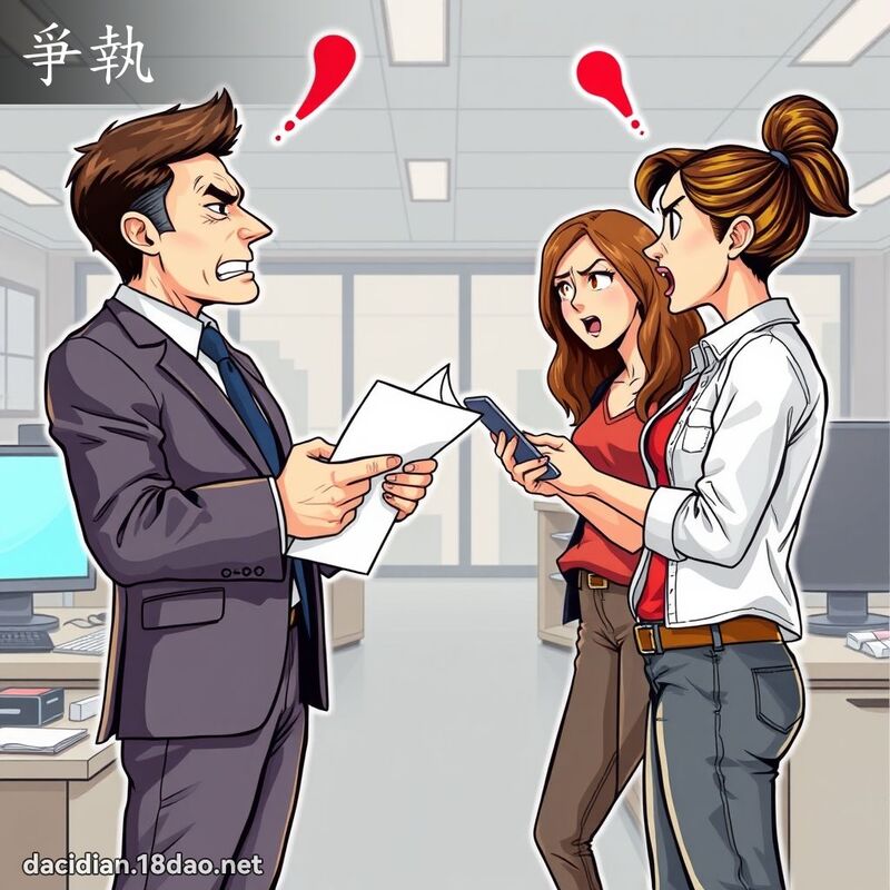 爭执 - 国语大辞典配图