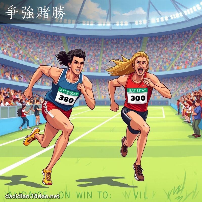 爭強賭勝 - 國語大辭典配圖