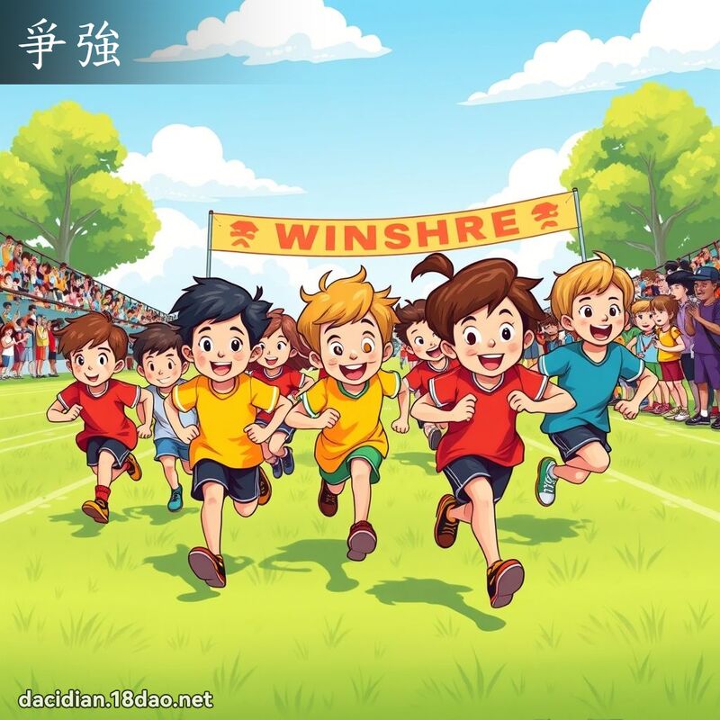 爭強 - 國語大辭典配圖