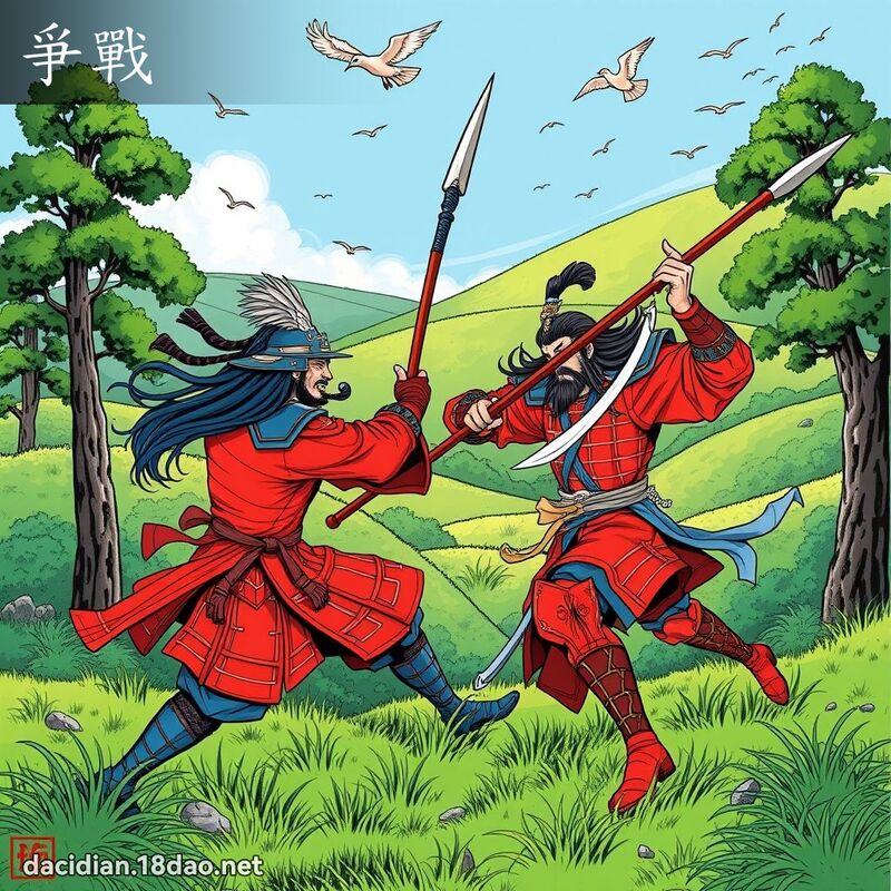 爭戰 - 國語大辭典配圖