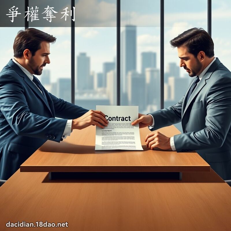 爭權奪利 - 國語大辭典配圖