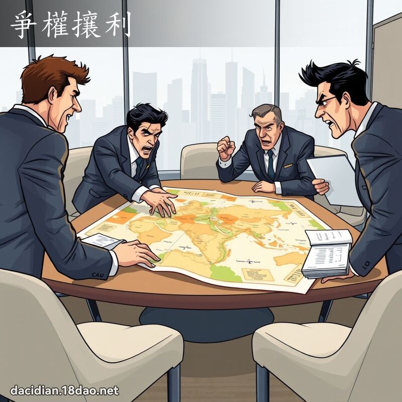 爭權攘利 - 國語大辭典配圖