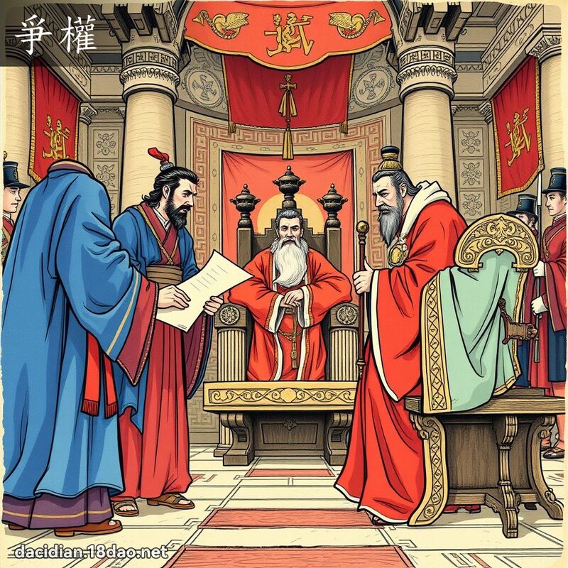 爭权 - 国语大辞典配图
