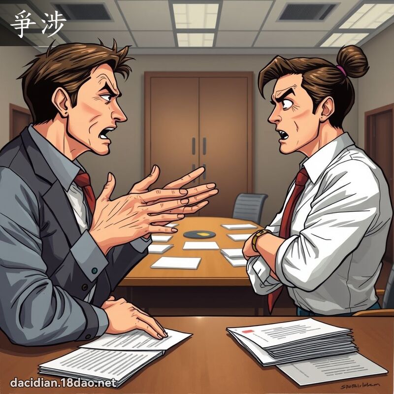 爭涉 - 國語大辭典配圖