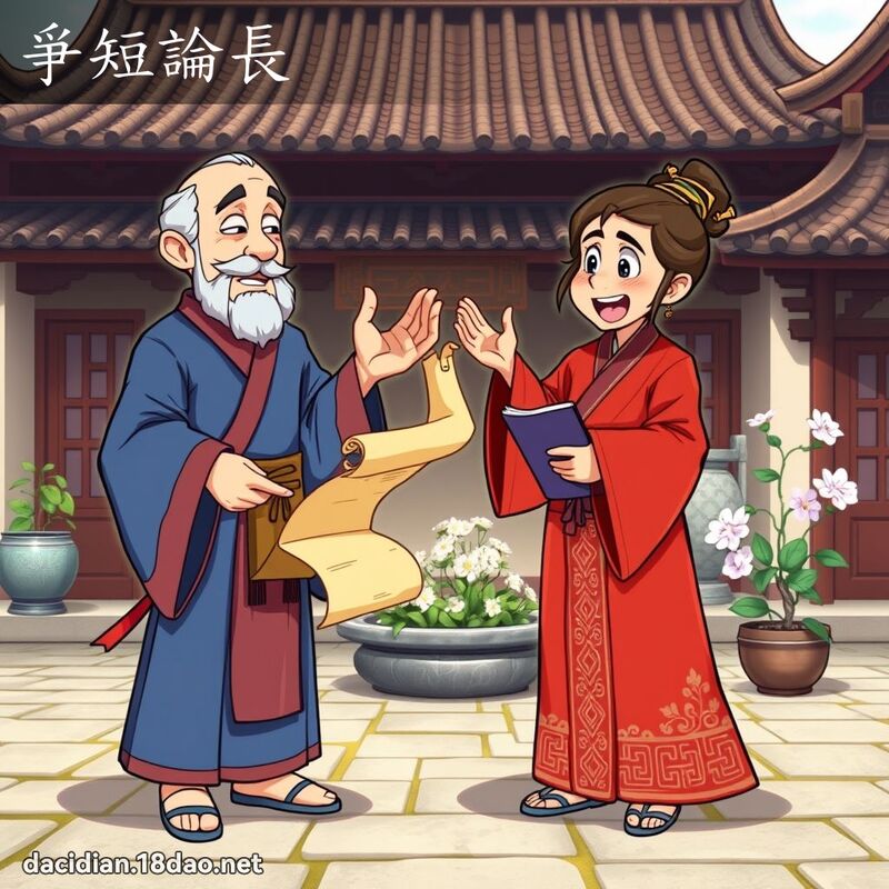 爭短论长 - 国语大辞典配图